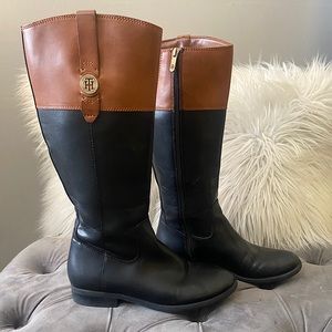 Two toned Tommy Hilfiger ridding boots